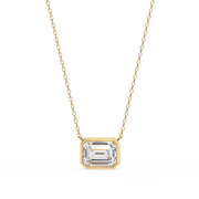 Noble Emerald Diamond Pendant