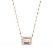 Noble Emerald Diamond Pendant