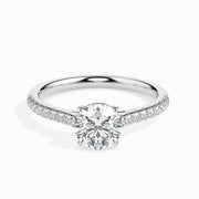 50 Pointer Round Lab Diamond Wed Solitaire Ring
