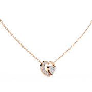 Bound Heart Diamond Pendant