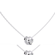 Bound Heart Diamond Pendant