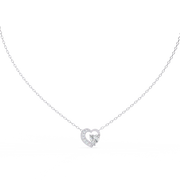Bound Heart Diamond Pendant