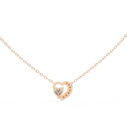 Bound Heart Diamond Pendant