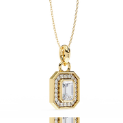 Aura Emerald Diamond Pendant (Only Pendant)