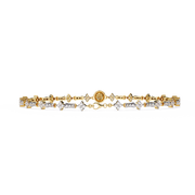 Lustrous Cluster Heart Bracelet (BR14022)