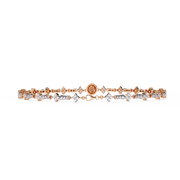 Lustrous Cluster Heart Bracelet (BR14022)