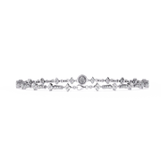 Lustrous Cluster Heart Bracelet (BR14022)