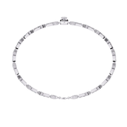 Lustrous Cluster Heart Bracelet (BR14022)