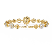 Lustrous Interlocking Crush Bracelet (BR14034)