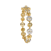 Lustrous Interlocking Crush Bracelet (BR14034)