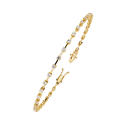 Mesmerizing Criss-Cross Outline Bracelet (BR14069)