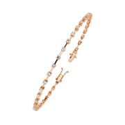 Mesmerizing Criss-Cross Outline Bracelet (BR14069)
