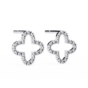 Fascinating Micro-Pavé Bone Earrings (ER14018)