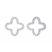 Fascinating Micro-Pavé Bone Earrings (ER14018)