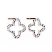 Fascinating Micro-Pavé Bone Earrings (ER14018)