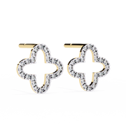 Fascinating Micro-Pavé Bone Earrings (ER14018)