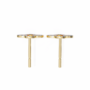 Fascinating Micro-Pavé Bone Earrings (ER14018)