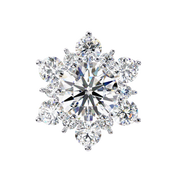 Scintillating Interlocking Thought Earrings (ER14028)