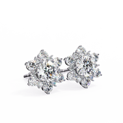 Scintillating Interlocking Thought Earrings (ER14028)