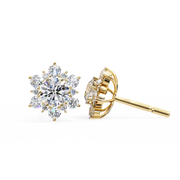 Scintillating Interlocking Thought Earrings (ER14028)