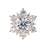 Scintillating Interlocking Thought Earrings (ER14028)