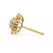 Scintillating Interlocking Thought Earrings (ER14028)