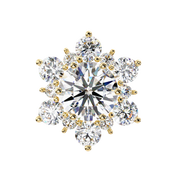 Scintillating Interlocking Thought Earrings (ER14028)