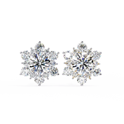 Scintillating Interlocking Thought Earrings (ER14028)
