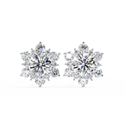 Scintillating Interlocking Thought Earrings (ER14028)