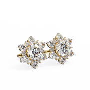Scintillating Interlocking Thought Earrings (ER14028)