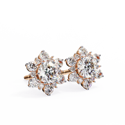 Scintillating Interlocking Thought Earrings (ER14028)