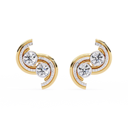Hypnotic Flower Profile Earrings (ER14070)