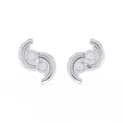 Hypnotic Flower Profile Earrings (ER14070)