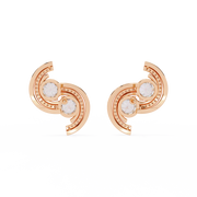 Hypnotic Flower Profile Earrings (ER14070)
