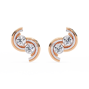 Hypnotic Flower Profile Earrings (ER14070)