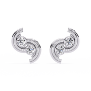 Hypnotic Flower Profile Earrings (ER14070)