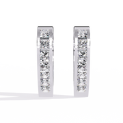 Lustrous Solitaire Contour Earrings (ER14076)