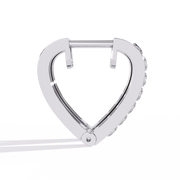 Lustrous Solitaire Contour Earrings (ER14076)