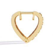 Lustrous Solitaire Contour Earrings (ER14076)