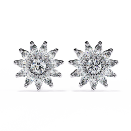 Scintillating Knot Smoke Earrings (ER14079)