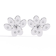 Striking Interlocking Form Earrings (ER14088)