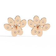 Striking Interlocking Form Earrings (ER14088)