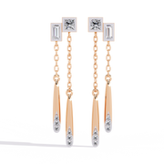 Resplendent Bee Skeleton Earrings (ER14089)