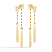 Resplendent Bee Skeleton Earrings (ER14089)