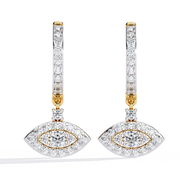 Stellar Feather Spark Earrings (ER14090)