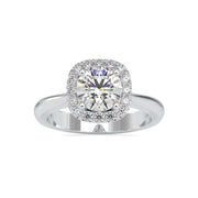 Eyeblink 1.25ct Round Halo Engagement Lab Diamond Ring