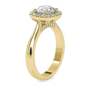 Eyeblink 1.25ct Round Halo Engagement Lab Diamond Ring