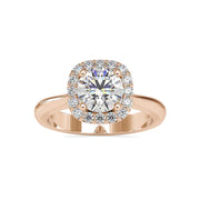 Eyeblink 1.25ct Round Halo Engagement Lab Diamond Ring