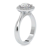 Eyeblink 1.25ct Round Halo Engagement Lab Diamond Ring