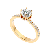 Classic 60 Pointer Round Lab Diamond Ring